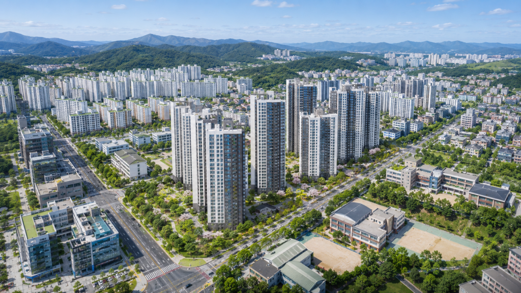 기존 생활권 속 신축 아파트