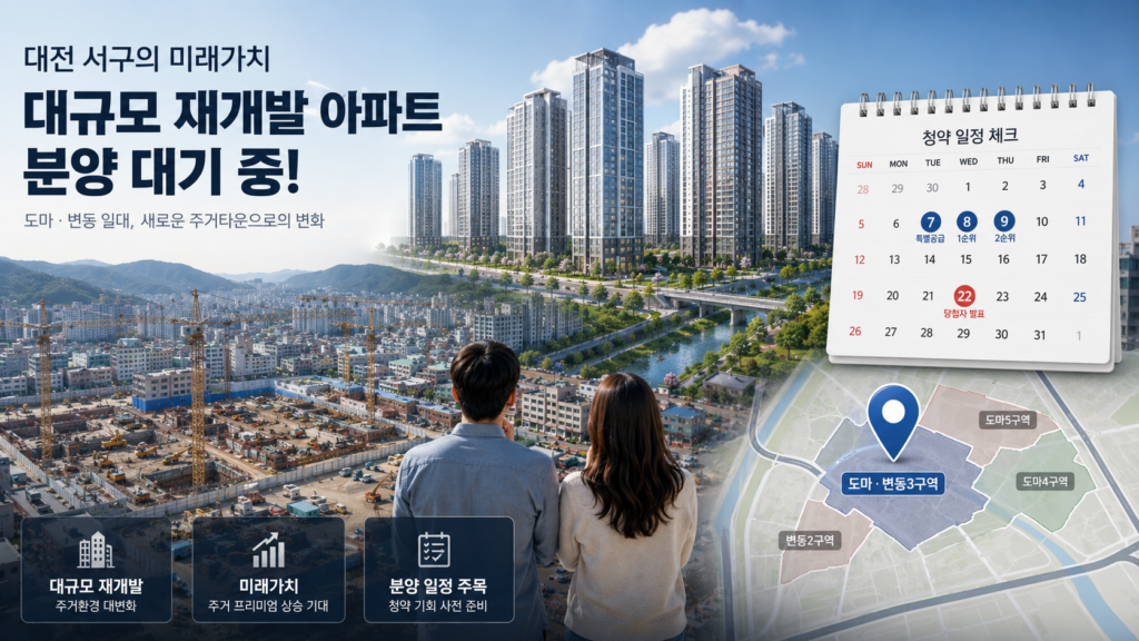 도마·변동3구역 진행 상황