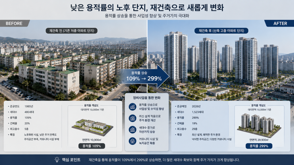 재건축에서 기존 용적률이 중요한 이유